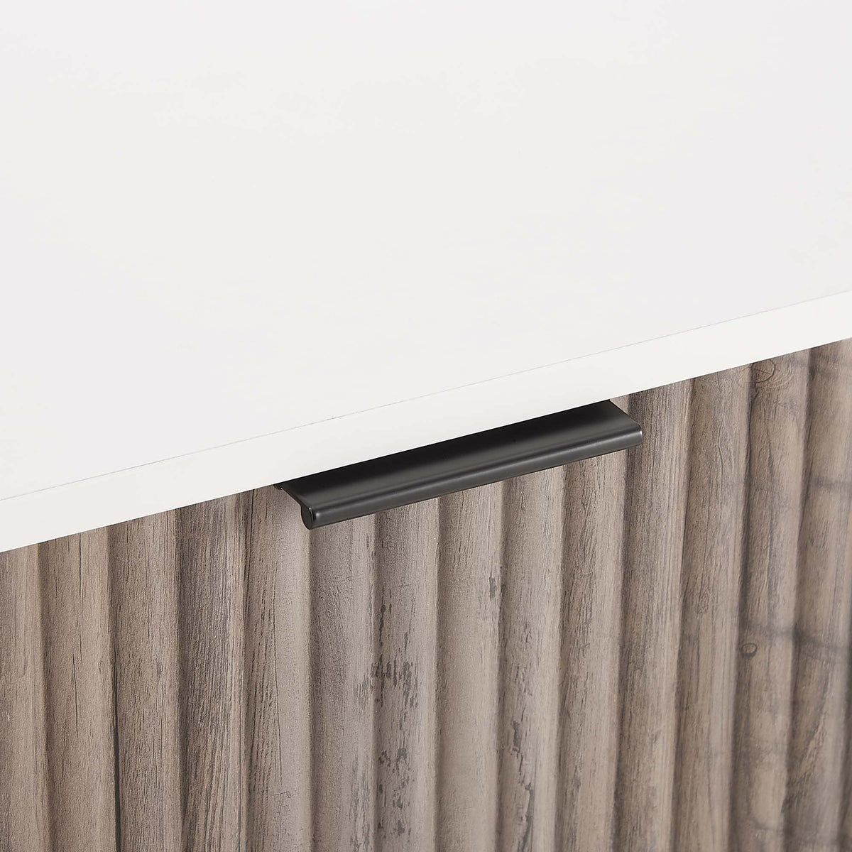 Dumbo - Fluted Dresser - Gray / White