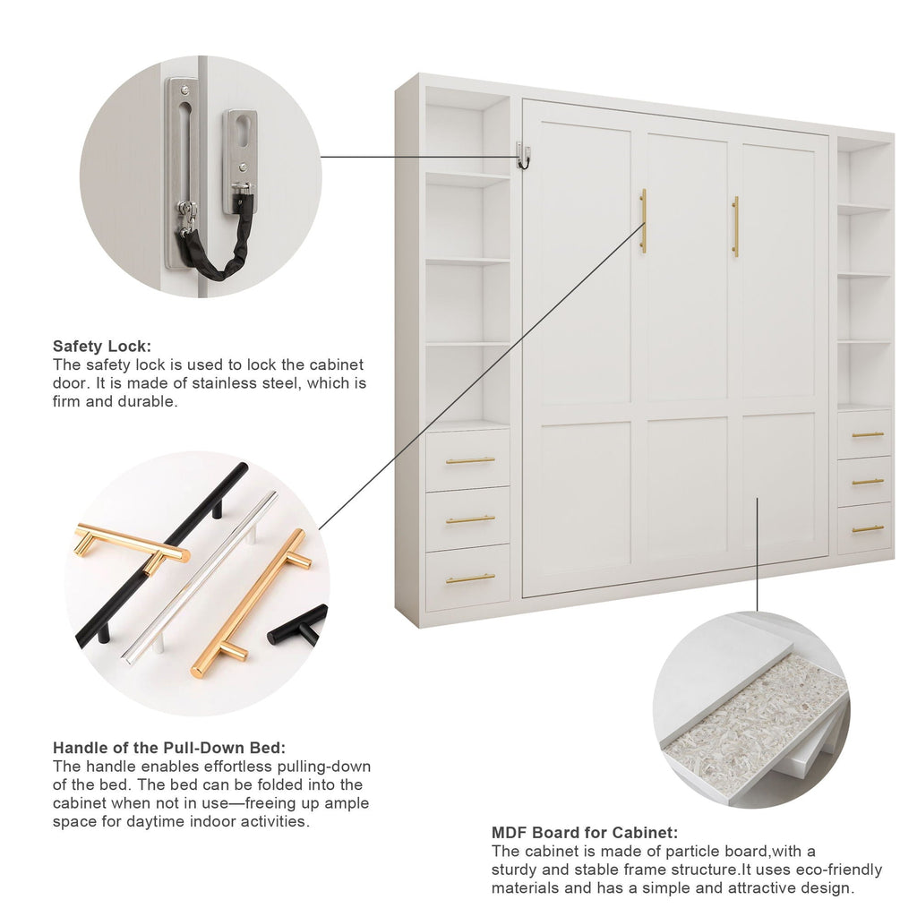Folding Vertical Murphy Wall Bed