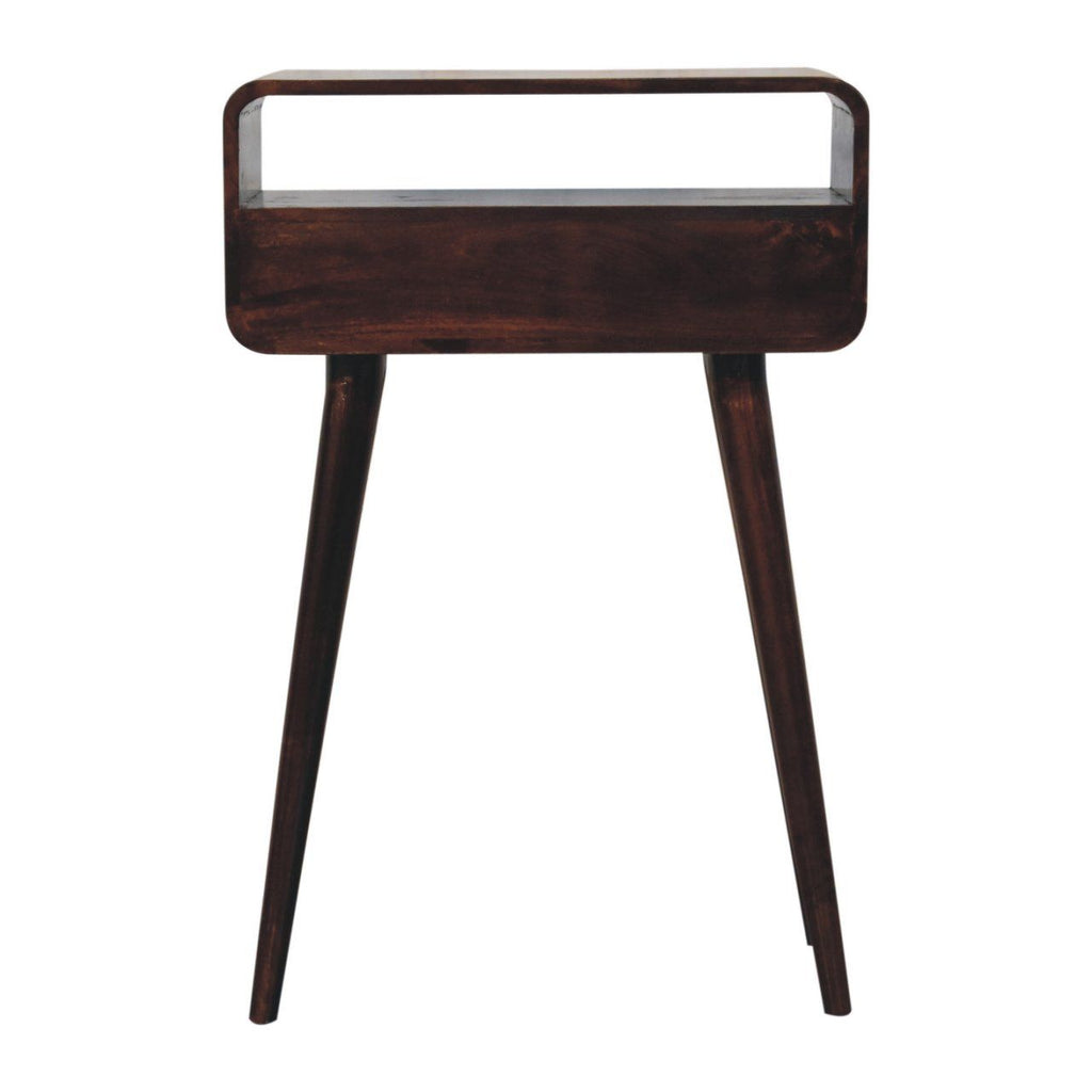 Solid Wood Curved Console Table