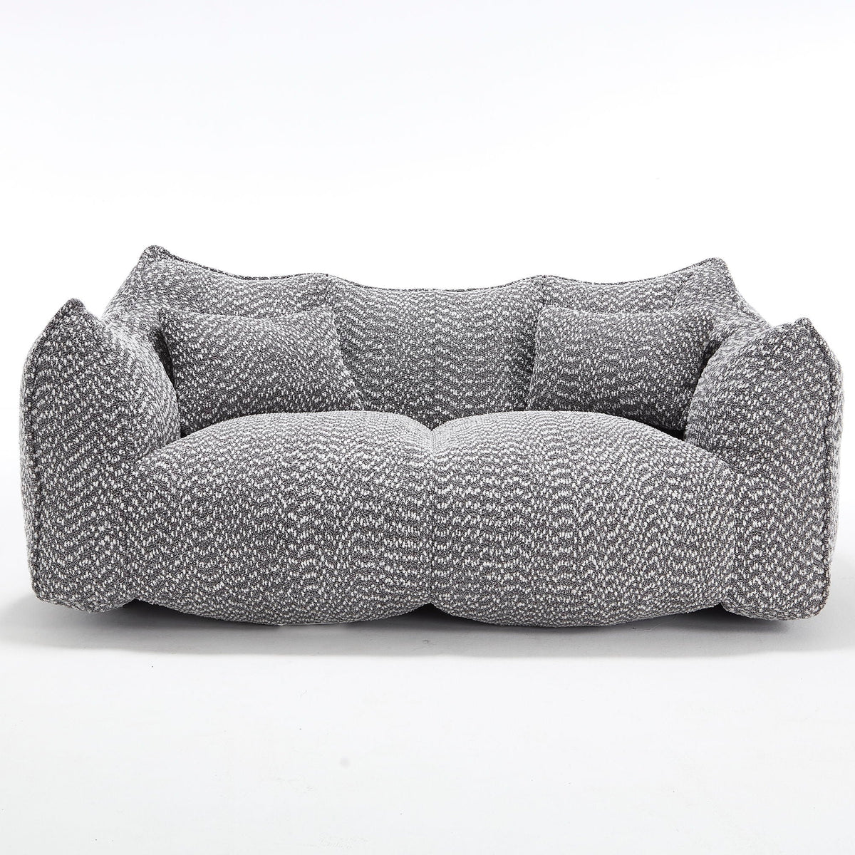 Comfortable Dual Beanbag Chair With High Resilience Foam Core For 2 People