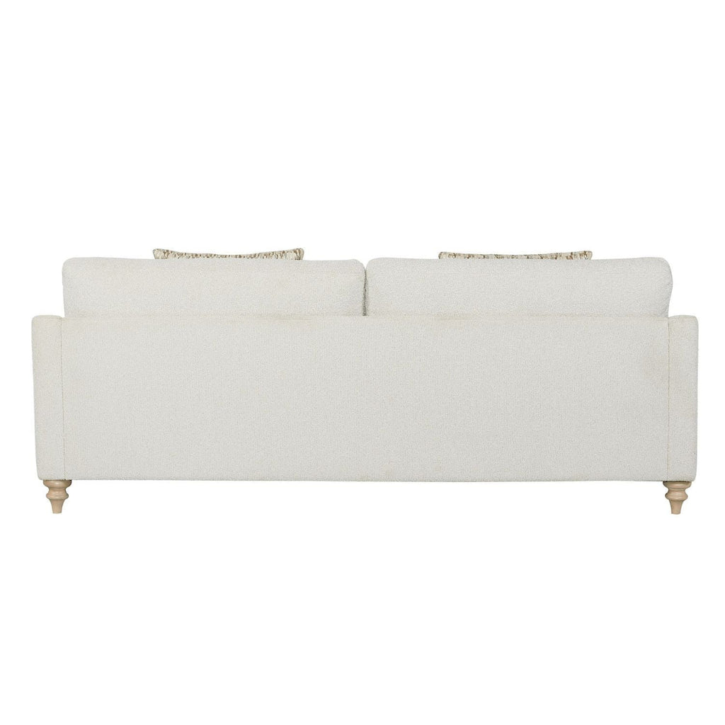 Sofa Single Reverable Cushion With 2 Pillows - Off White