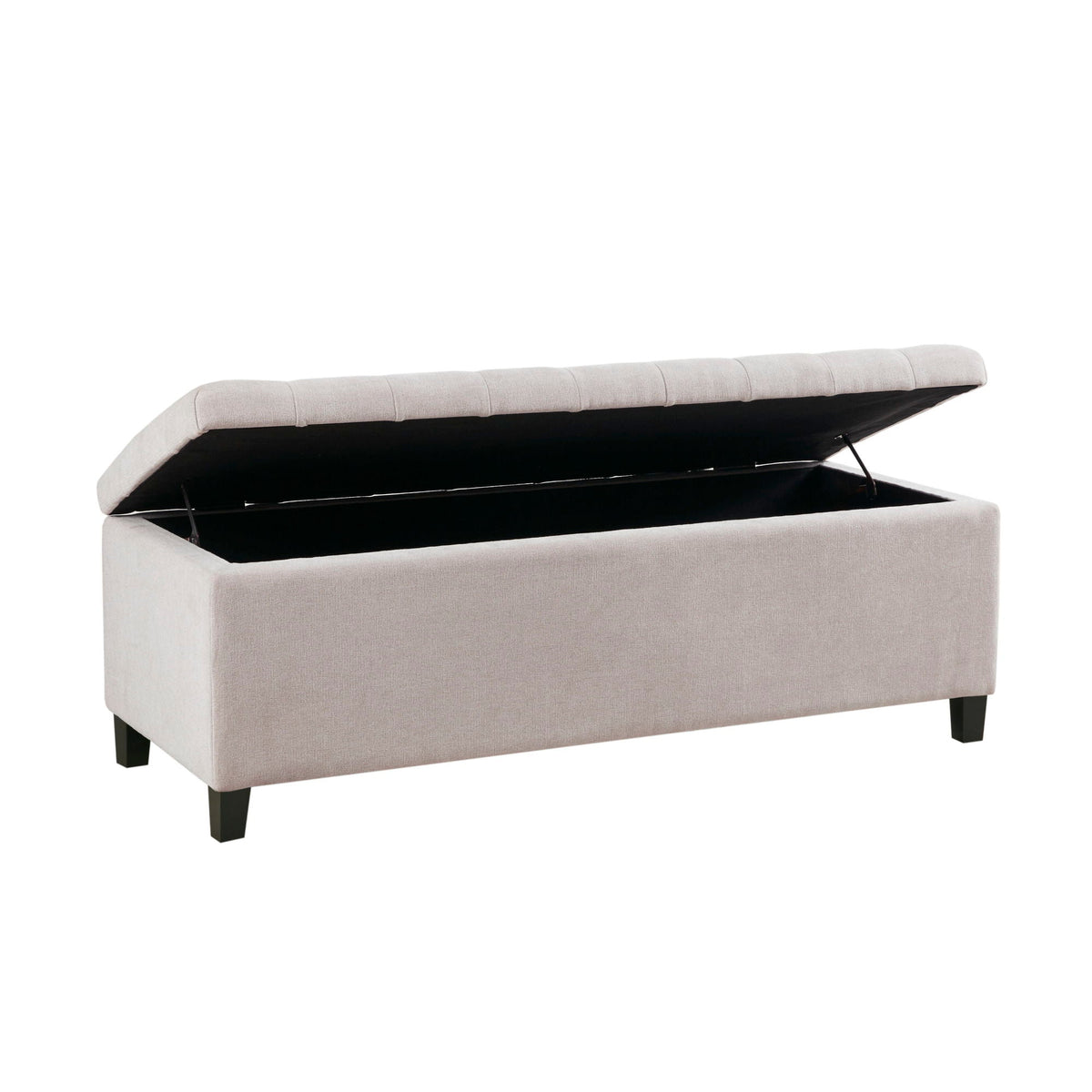Elegant Design Tufted Top, Soft Close Storage Bench