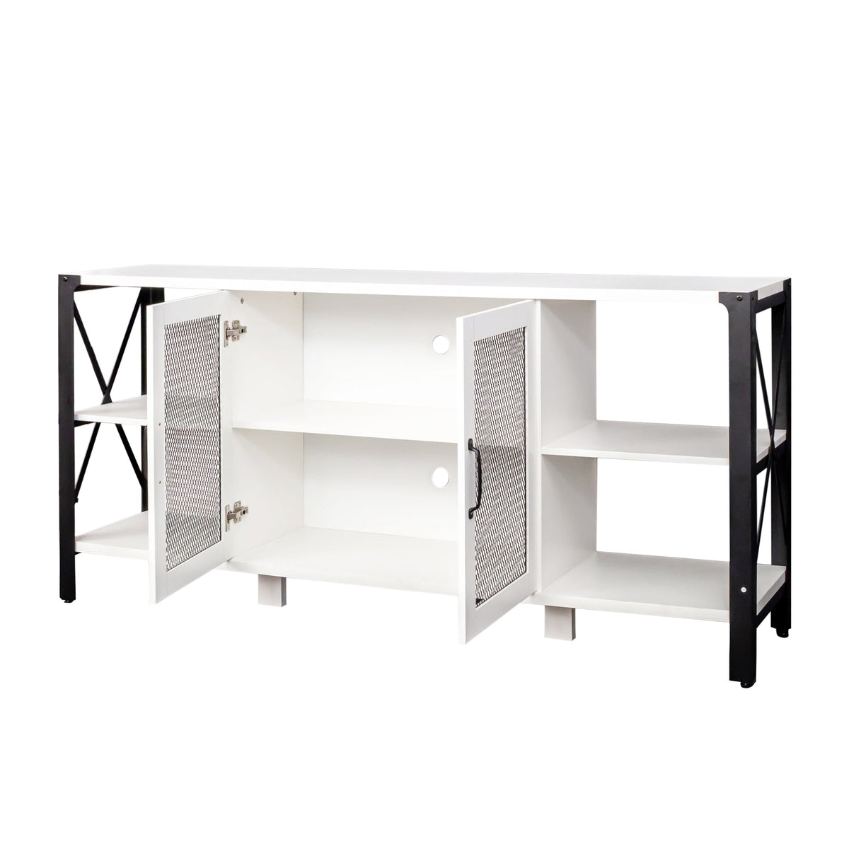 Industrial TV Stand for Living Room and Bedroom