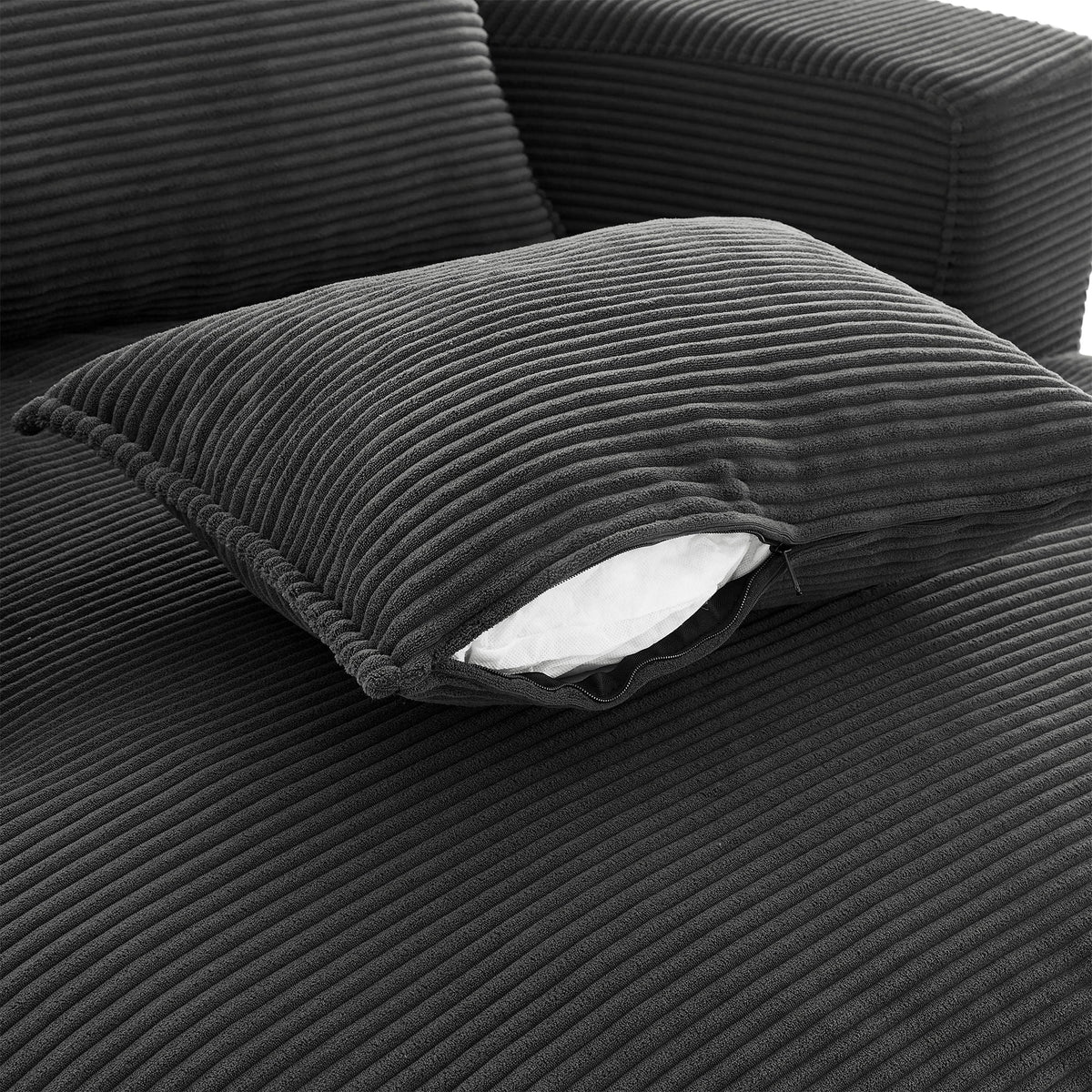 360° Swivel Accent Barrel Chair With Dual Layer Cushion And 3 Removable Pillows