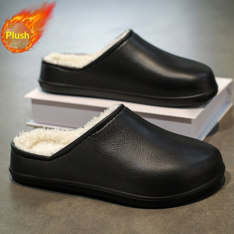 Faux Fur-Lined Waterproof Winter Shoes – Non-Slip Warm Outdoor Shoes