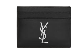 SAINT LAURENT Mini Leather Card Holder