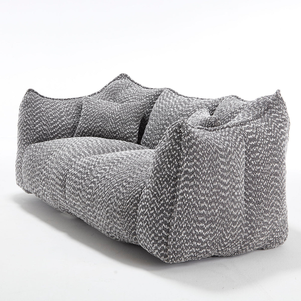 Comfortable Dual Beanbag Chair With High Resilience Foam Core For 2 People