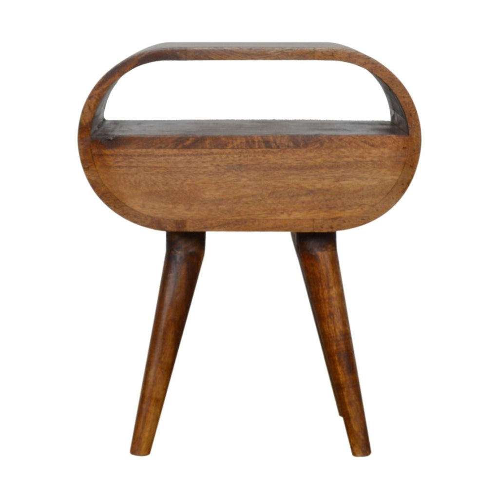 Circular Open Bedside Nightstand