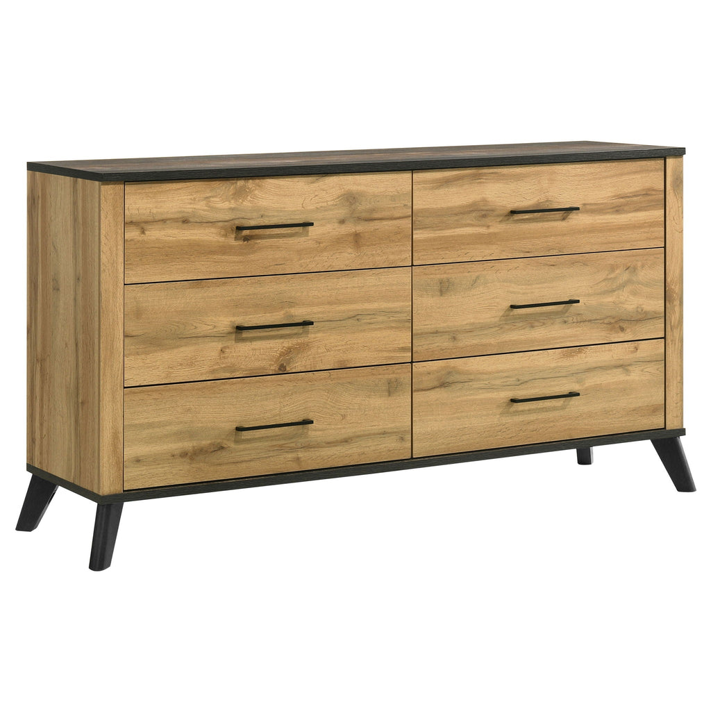 Georgina - 4 Piece Queen Bedroom Set With Trim - Natural