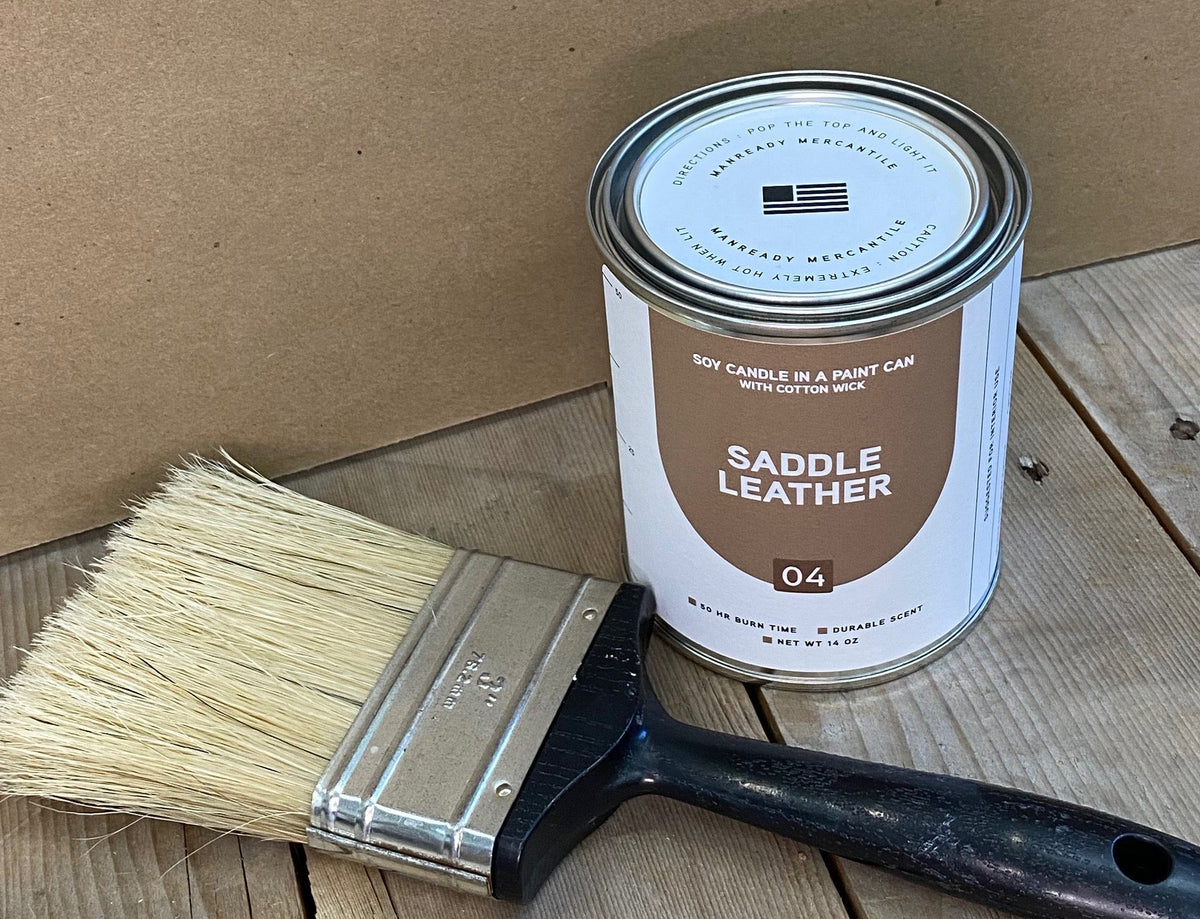 Saddle Leather Soy Candle | Manready Mercantile