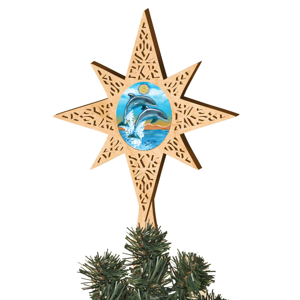 Sea Life Coastal Tree Topper by G. DeBrekht - Coastal Holiday Decor - 89498