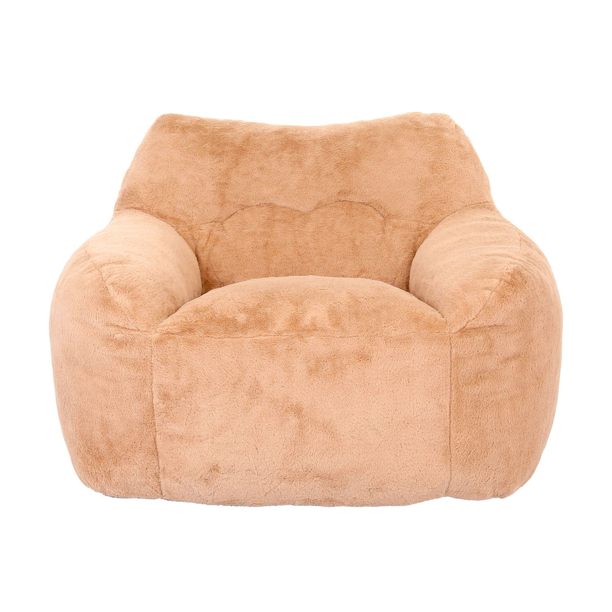 Beanbag Sofa Chair With Armrests Stuffed High Density Foam