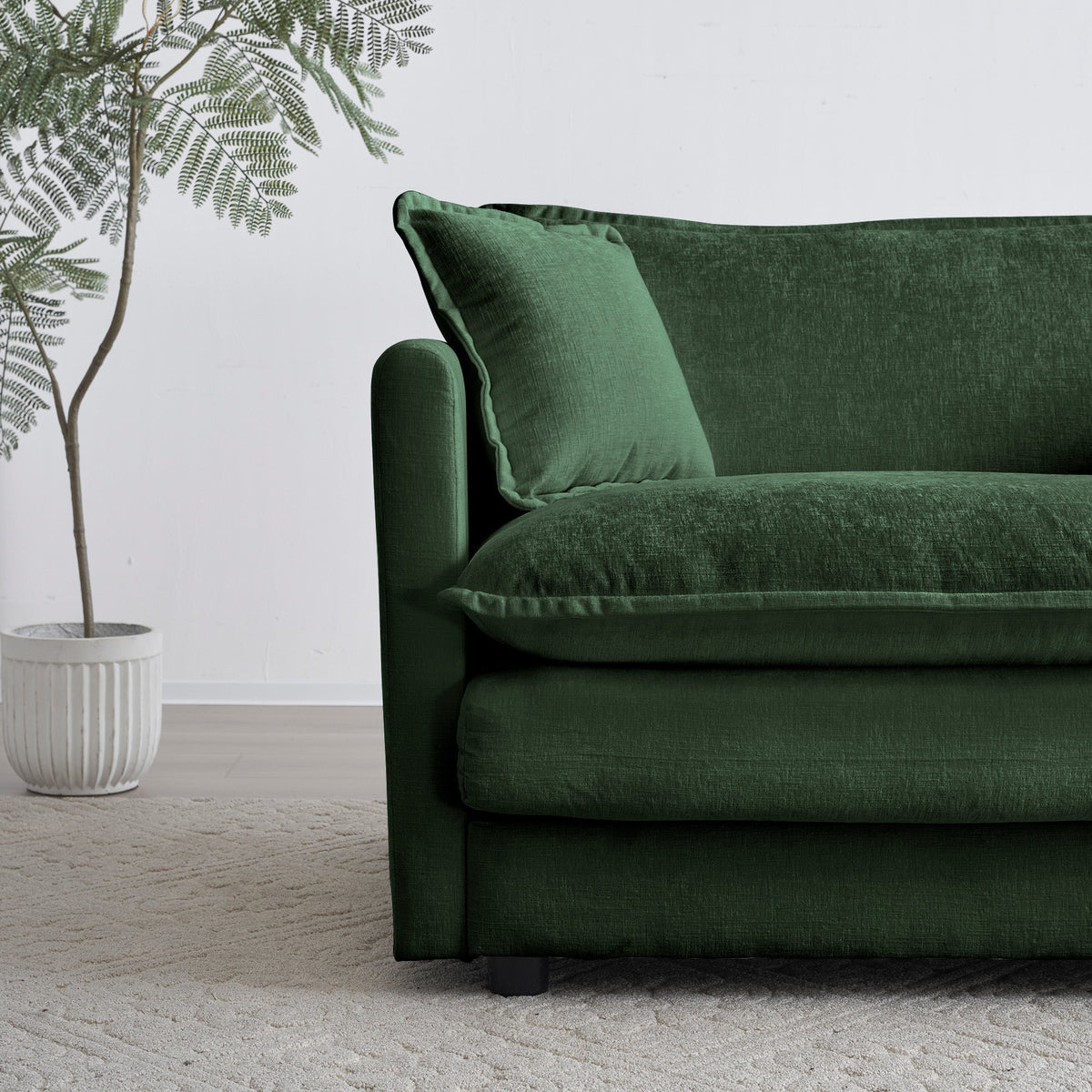 Modern Fabric Loveseat Sofa Couch for Living Room