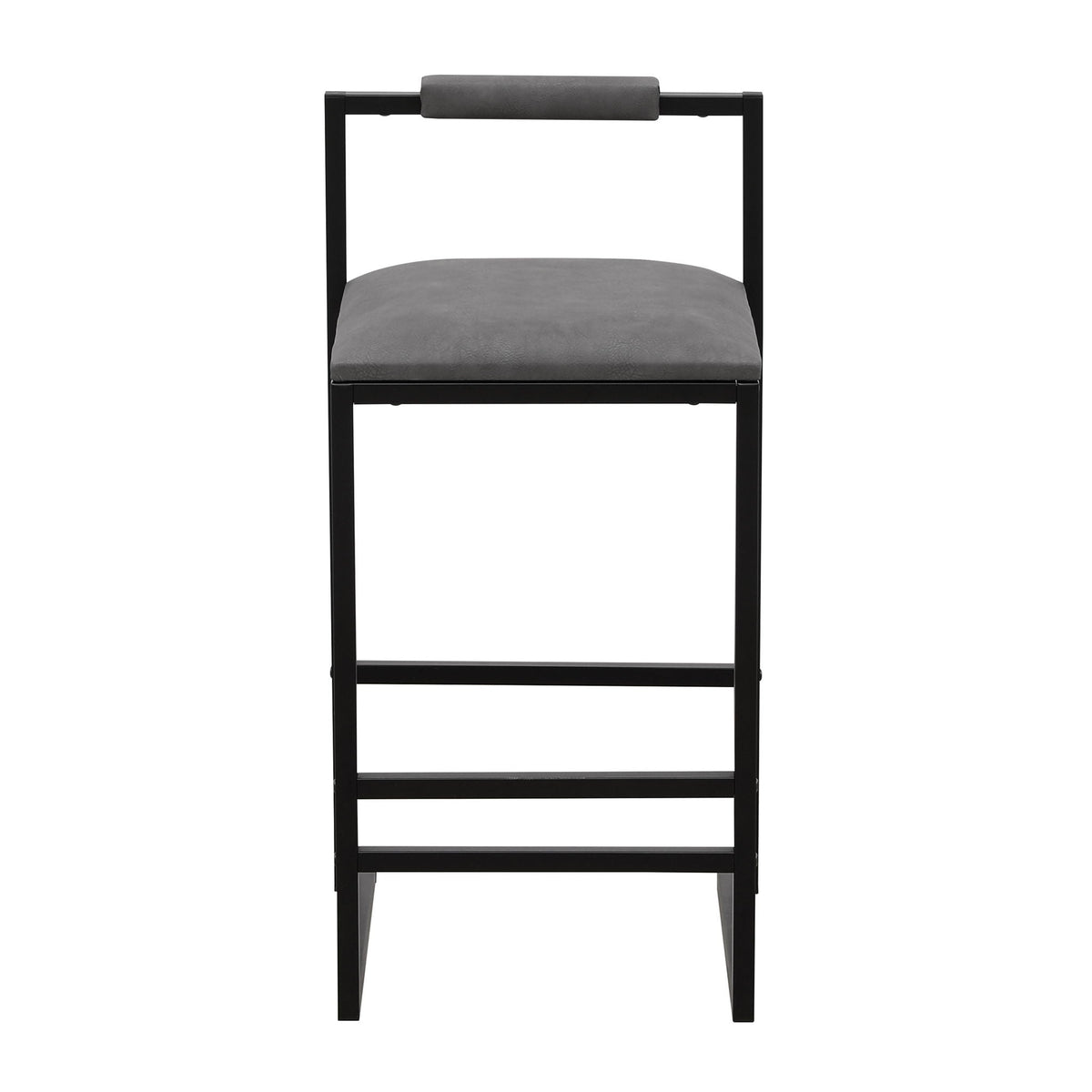 Elegant Bar Stool Set With Backrest And Footrest, Counter Height (Set of 2)