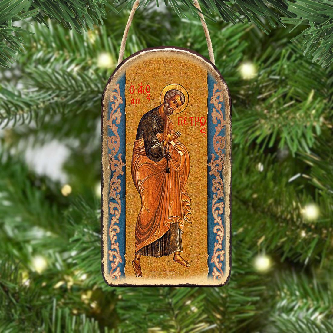 Saint Peter Religious Christian Sacred Icon Ornament - Inspirational Icon Decor - 87042