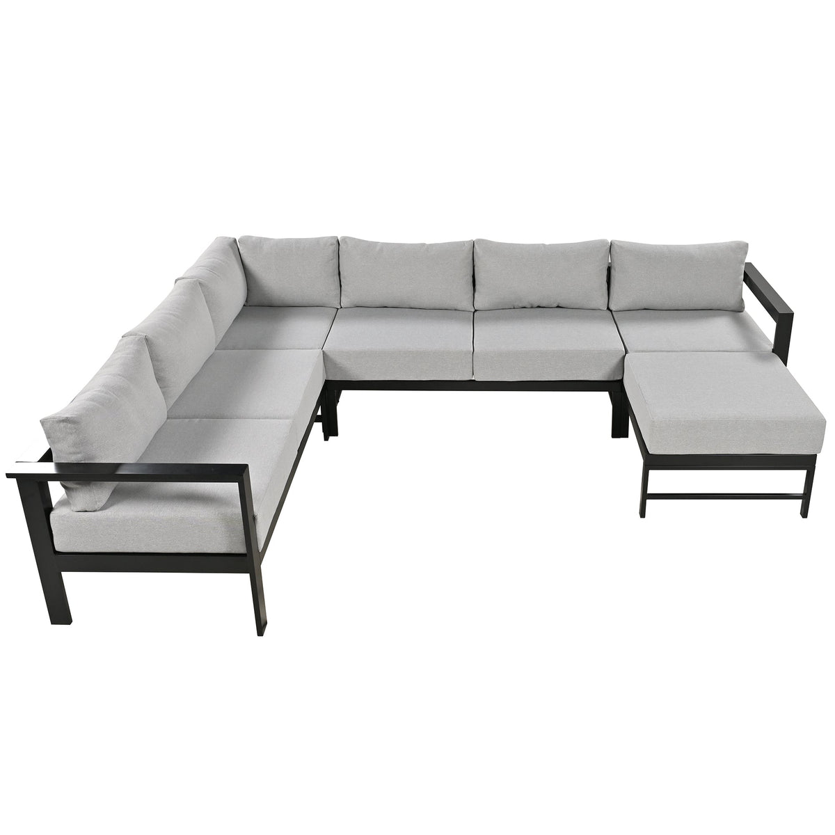 U_Style U-Shaped Outdoor Sectional Sofa Set