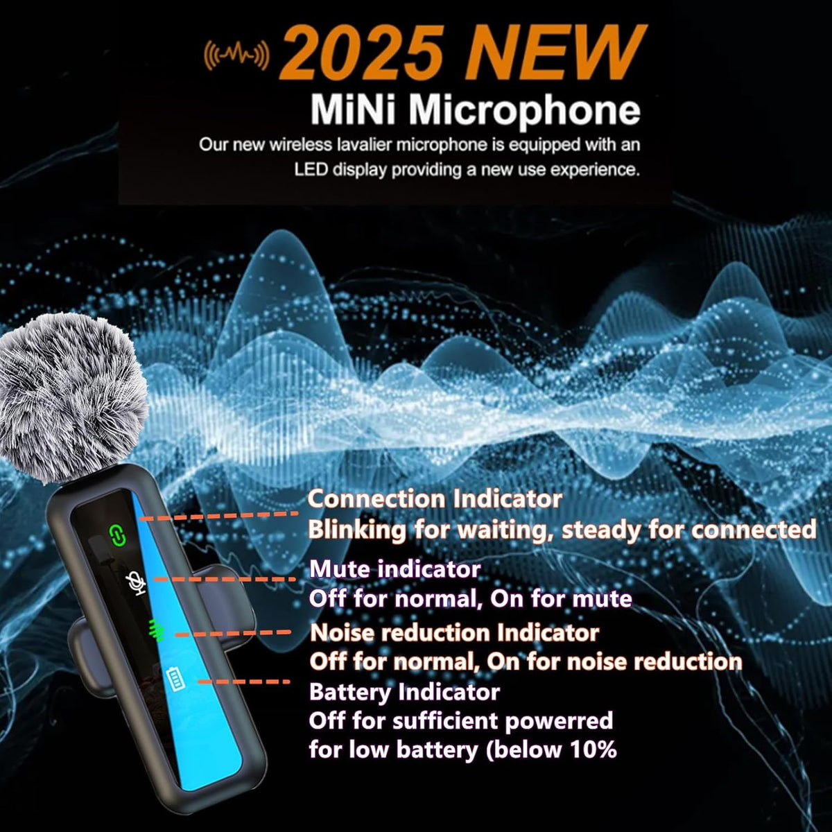 Wireless Lavalier Microphone for Iphone - Ipad, Android Phone Computer