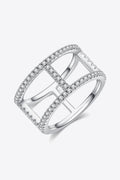 Always Get Better Sparkala™ Box Ring (Platinum Over Pure Sterling Silver)