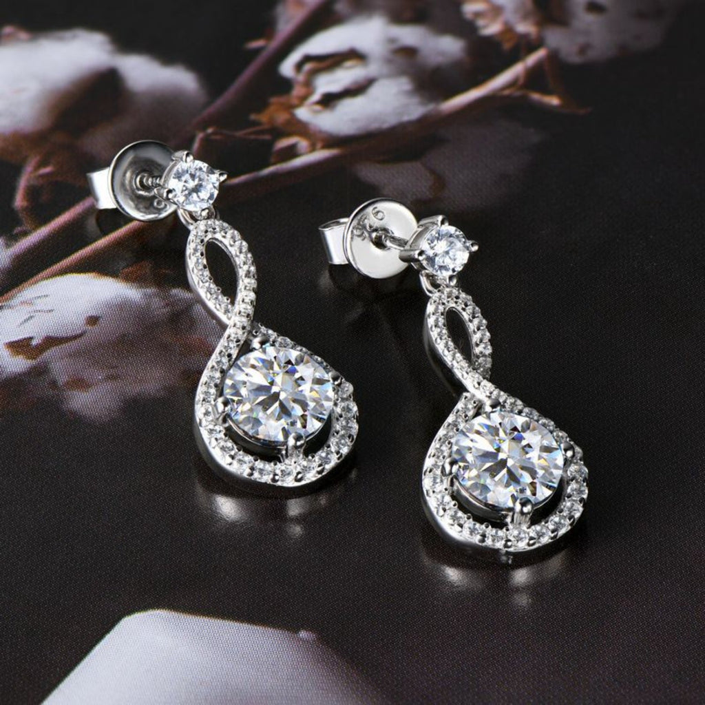 1 Carat Sparkala™ Pure Sterling Silver Earrings
