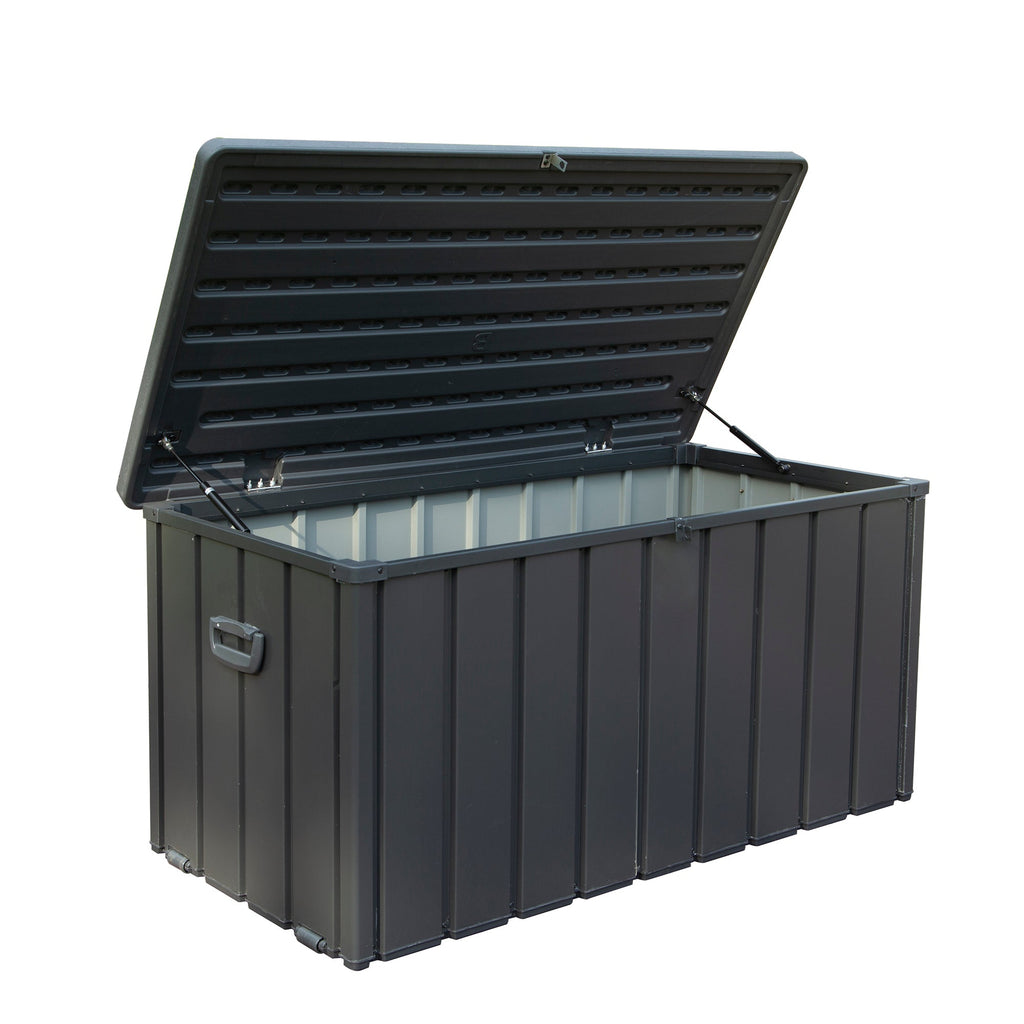 100 Gallon Outdoor Storage Deck Box Waterproof, Large Patio Storage Bin