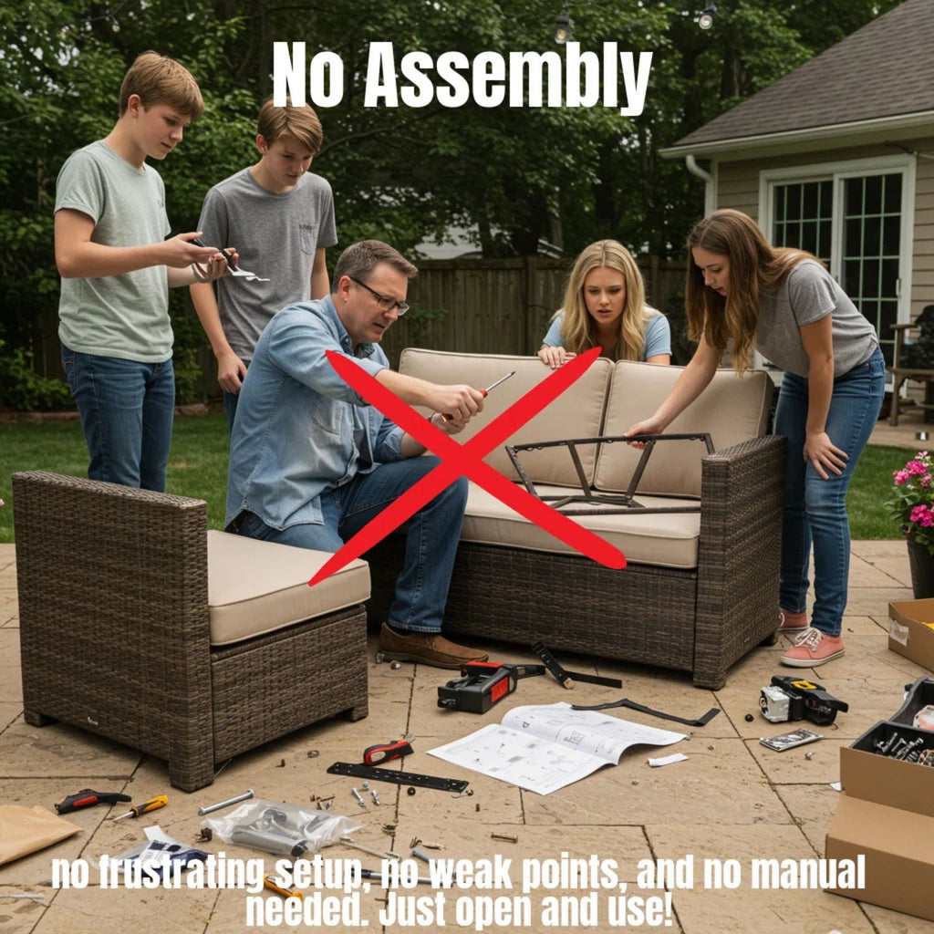 Contemporary Outdoor Rattan Wicker Sectional Seating Group With Cushions