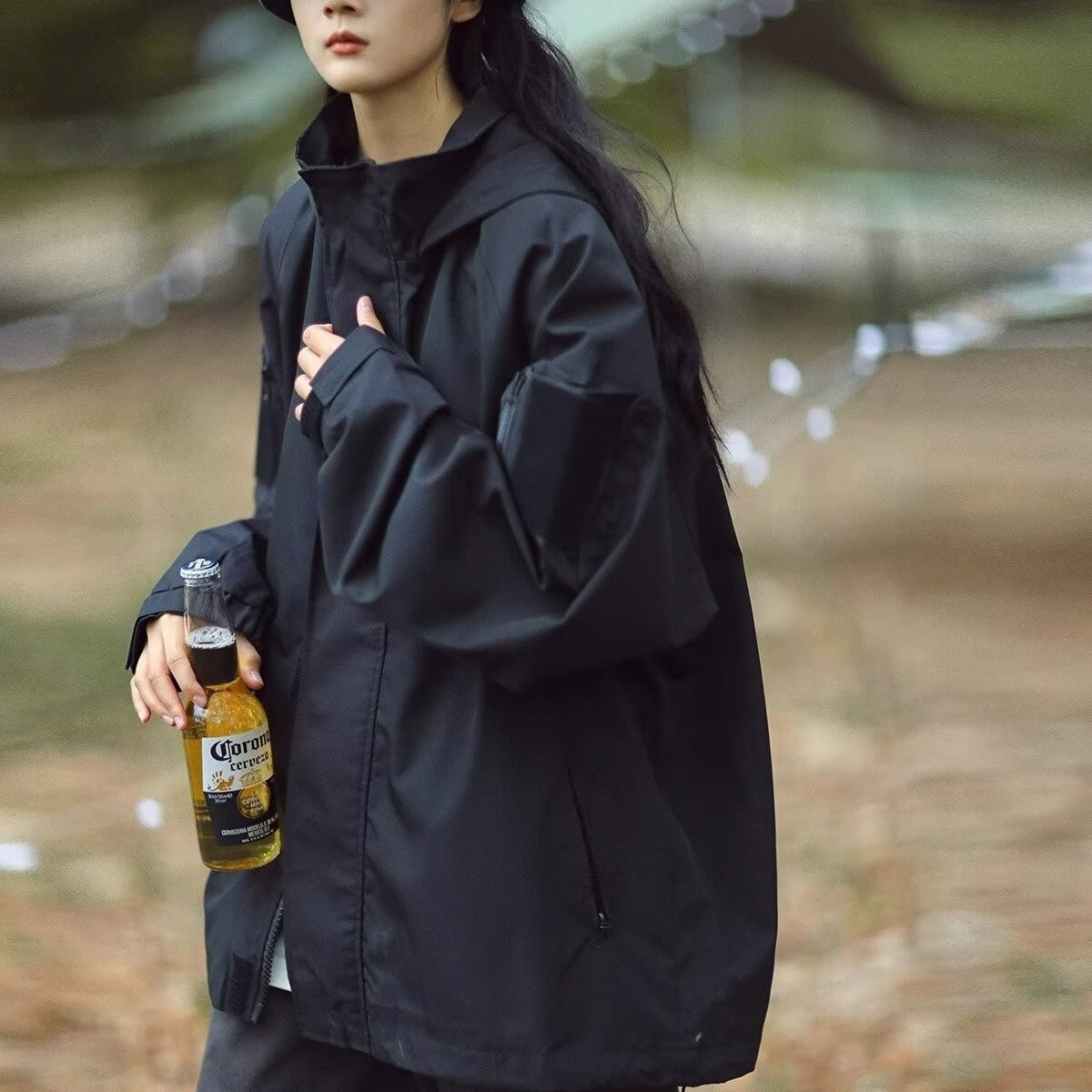 Mountain Functional Waterproof Autumn Male And Female Overalls Hooded Jacket