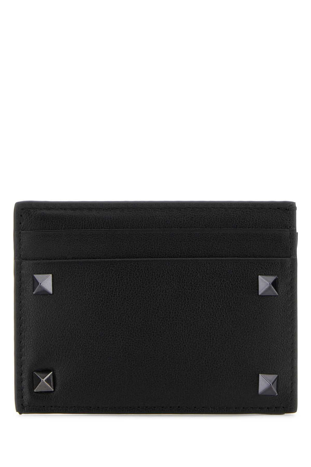 VALENTINO GARAVANI Mini Leather Rockstud Card Holder