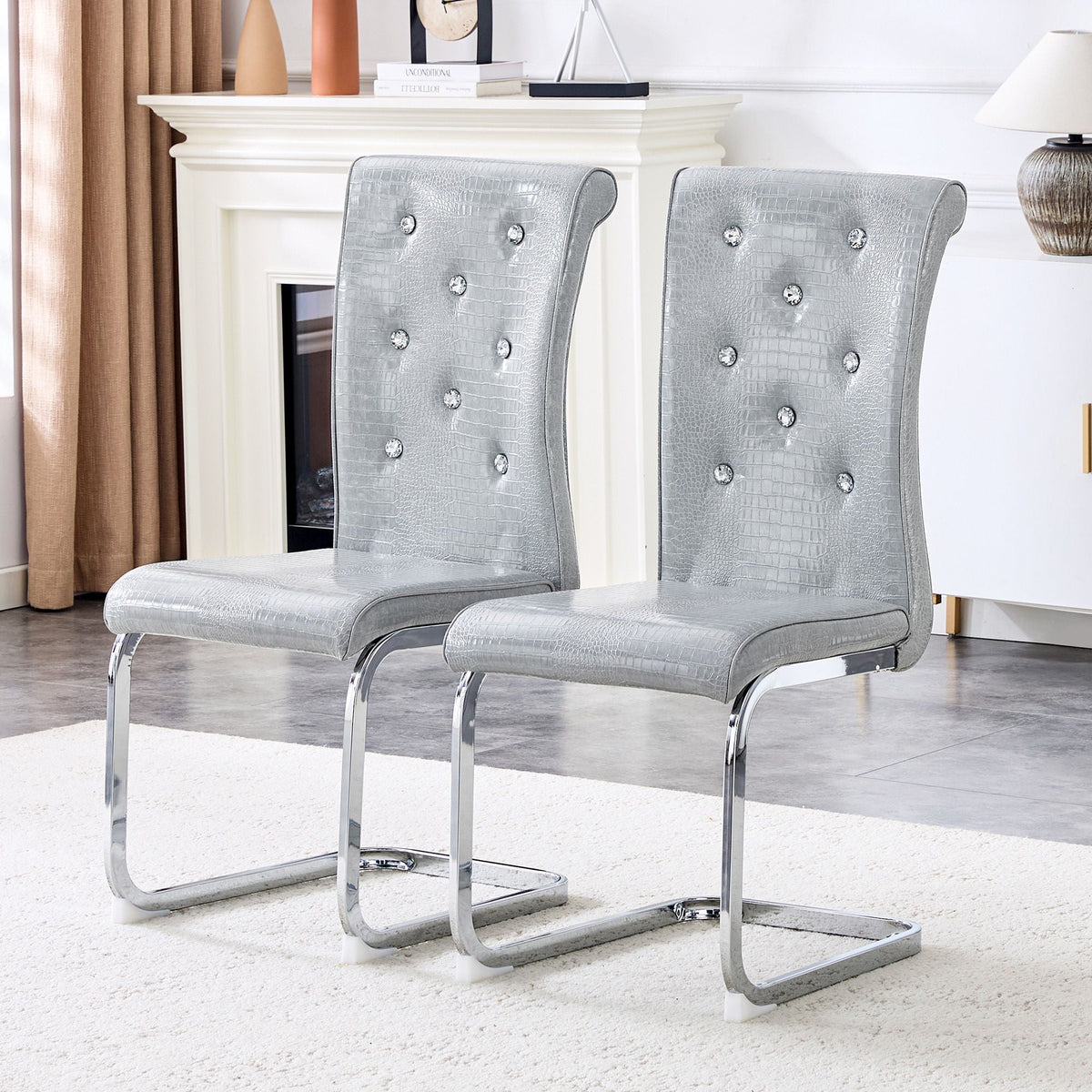 Elegant Design Upholstered Dining Chairs
