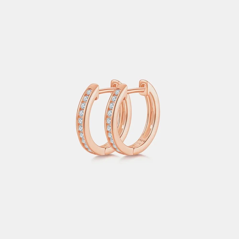Sparkala™ 925 Sterling Silver Huggie Earrings
