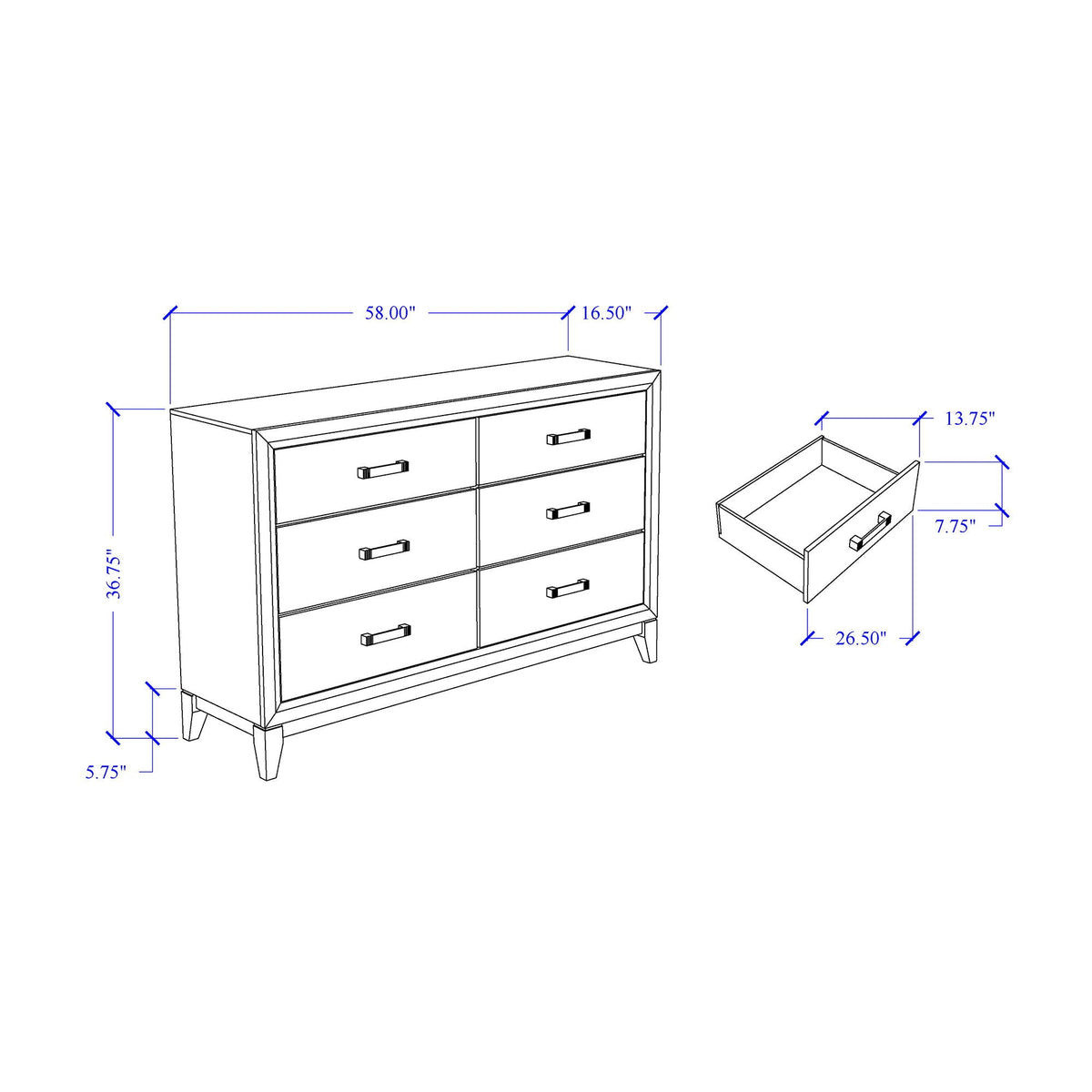 Mirage - 5 Piece Bedroom Set