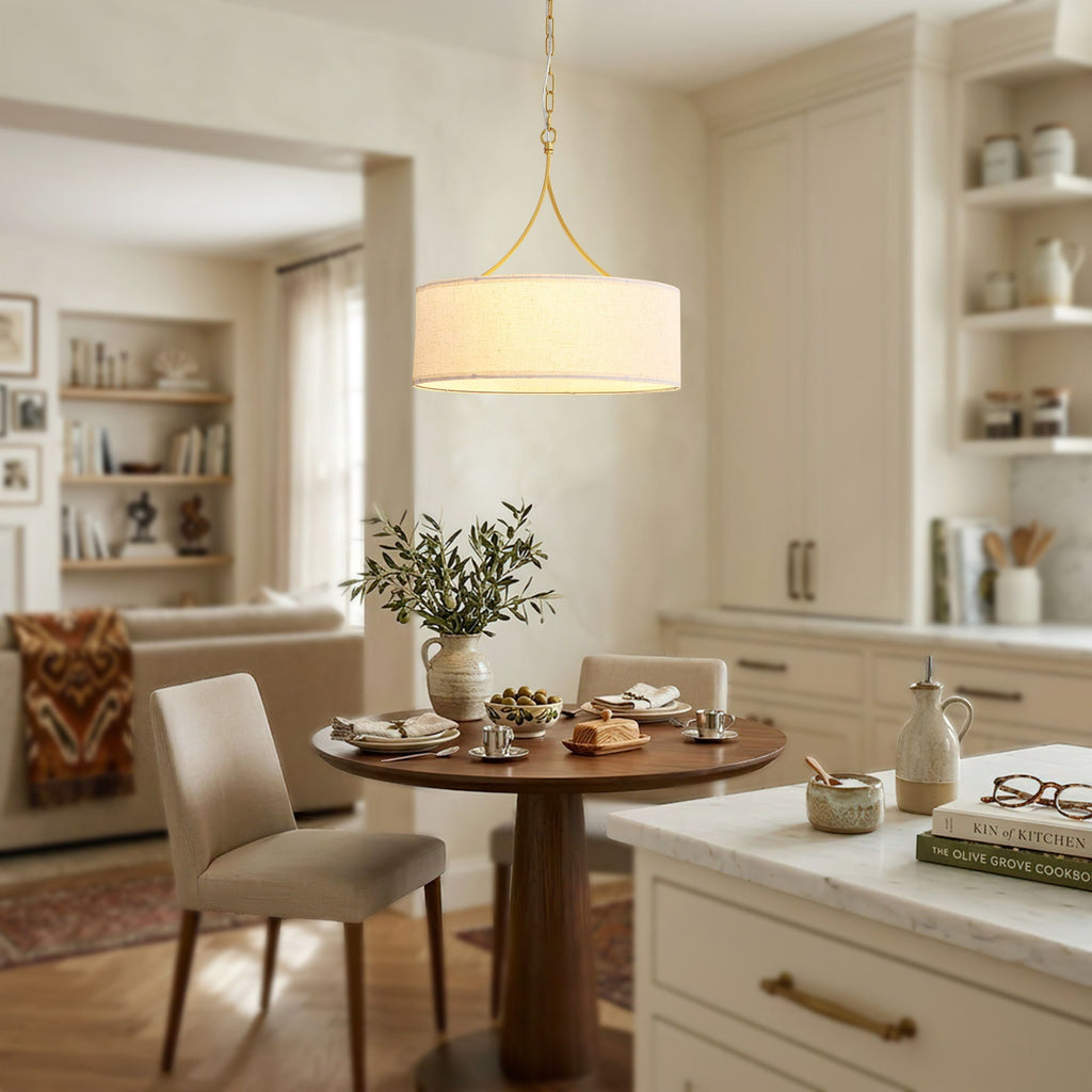 3 Light Drum Pendant Light
