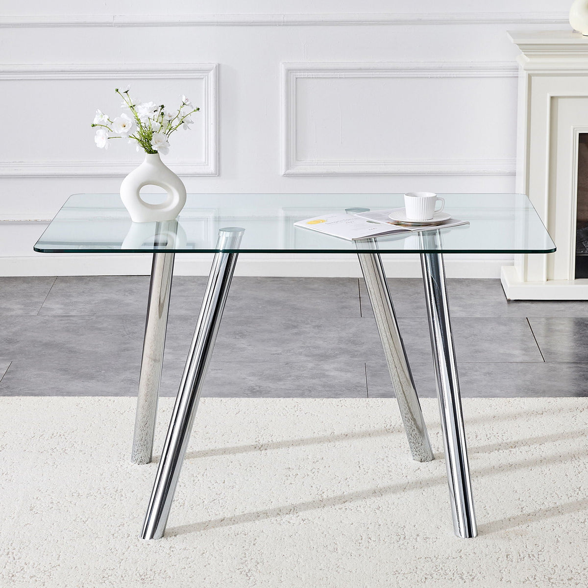 Dining Table With Transparent Surface