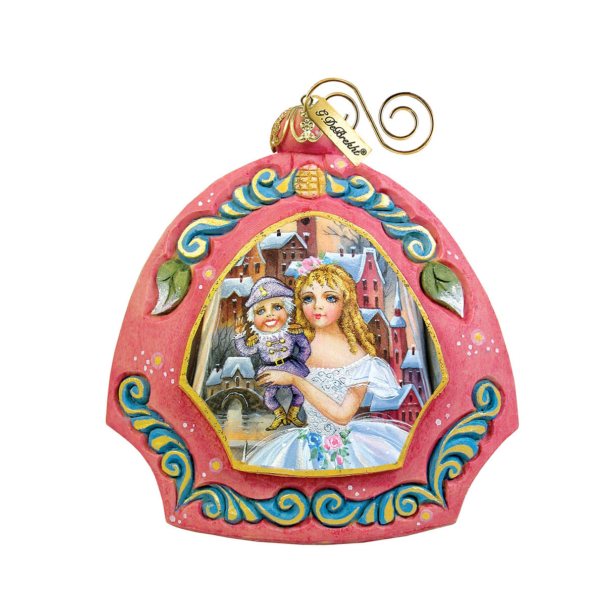 Nutcracker Sculpted Hand-Painted Christmas Ornament by G. DeBrekht - Christmas Santa Snowman Decor - 6102811