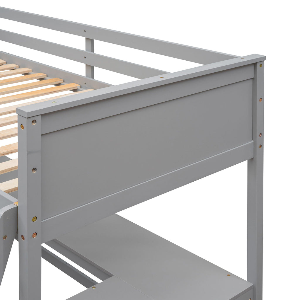 Loft Bed With Shelves With Desk