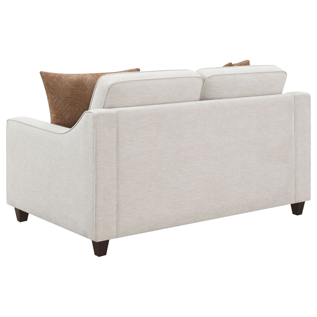 Mahaffey - 2 Piece Track Arm Living Room Set - Beige