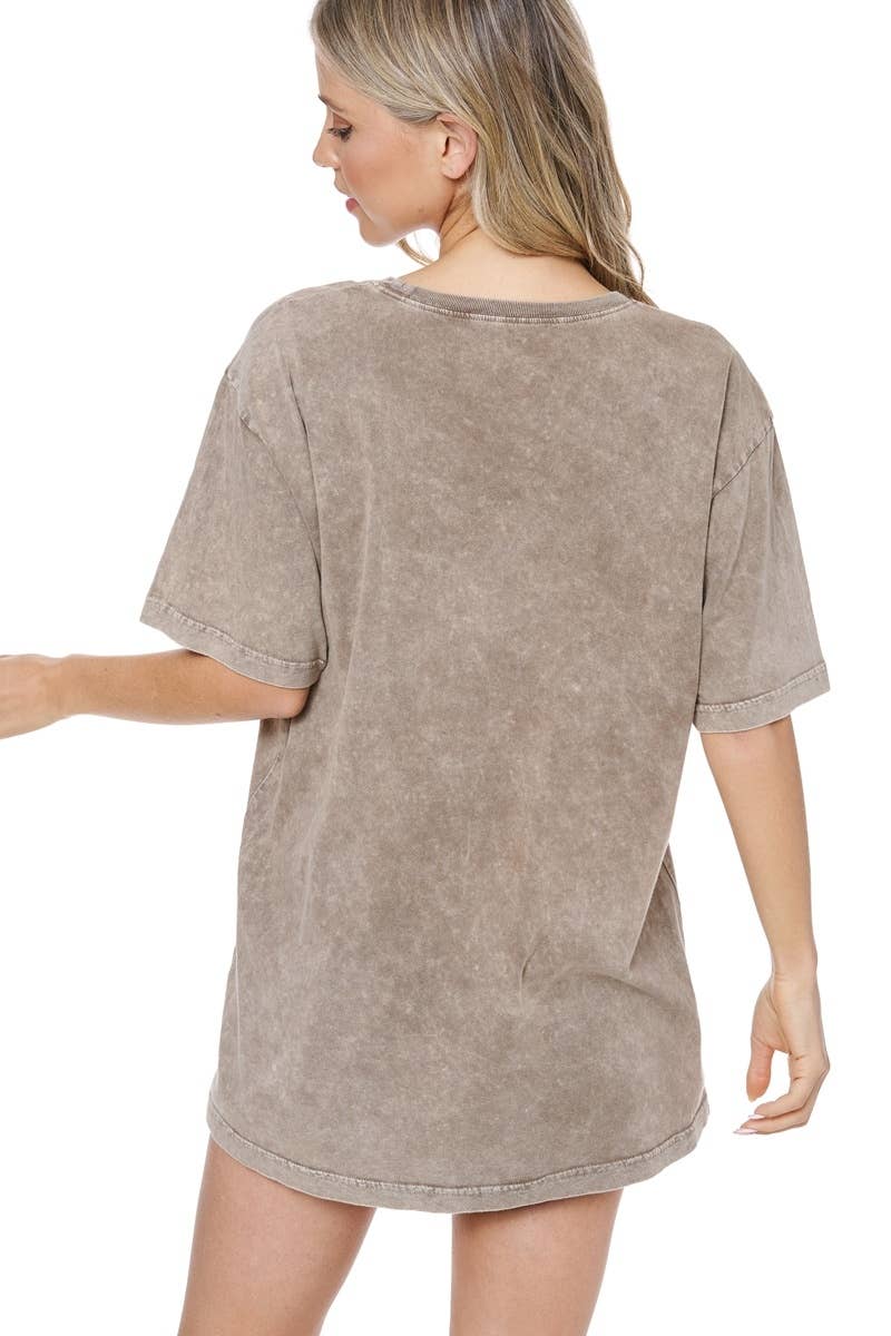 PUFF' Cowboy Western Graphic S/S Washed Boyfriend Tee