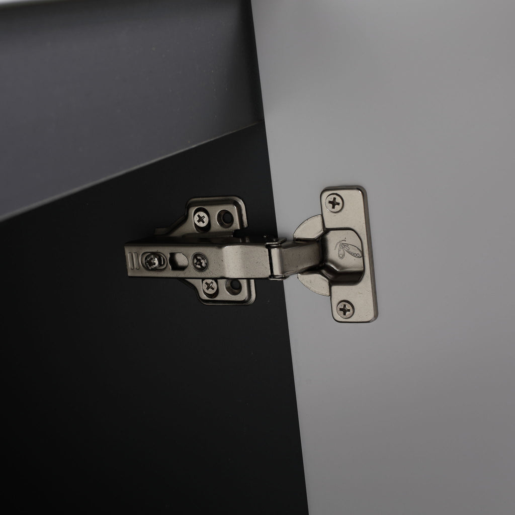 Contemporary Freestanding Bathroom Vanity With Resin Sink & Soft-Close Cabinet Doors
