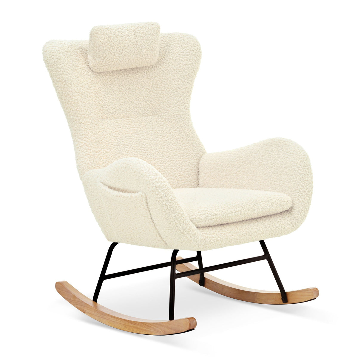Rocking Chair Nursery Teddy Upholstered Rocker Glider Chair