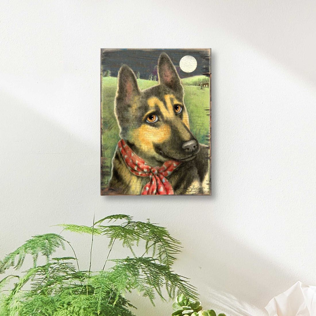 Spring Training Wooden Wall Art by Laura Seeley - Pets Dog and Cats Decor - 8511115B