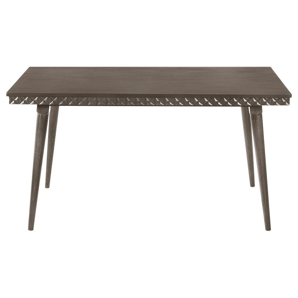 Perkins - 5 Piece Rectangular Dining Set With Chairs - Dark Brown