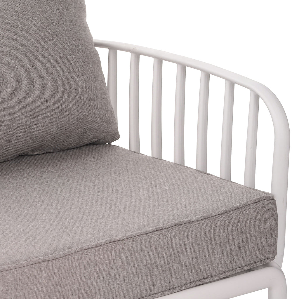 The Sleek All-Weather Resin Outdoor Loveseat and Coffee Table Set