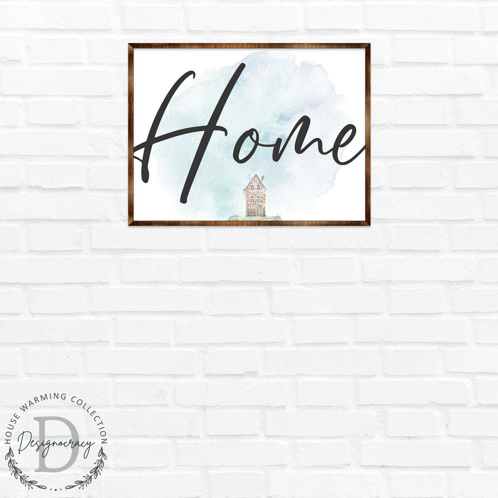 Home - Wooden Housewarming Gift - Contemporary Decor - Wall Decor - Farmhouse Sign - 310338