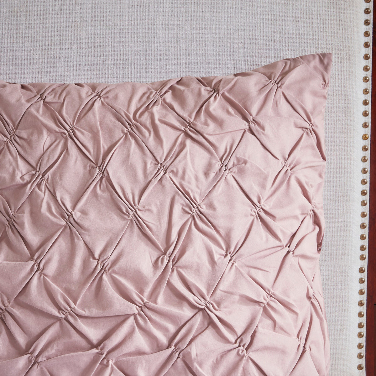 8 Piece Cotton Printed Comforter Set Blush Queen