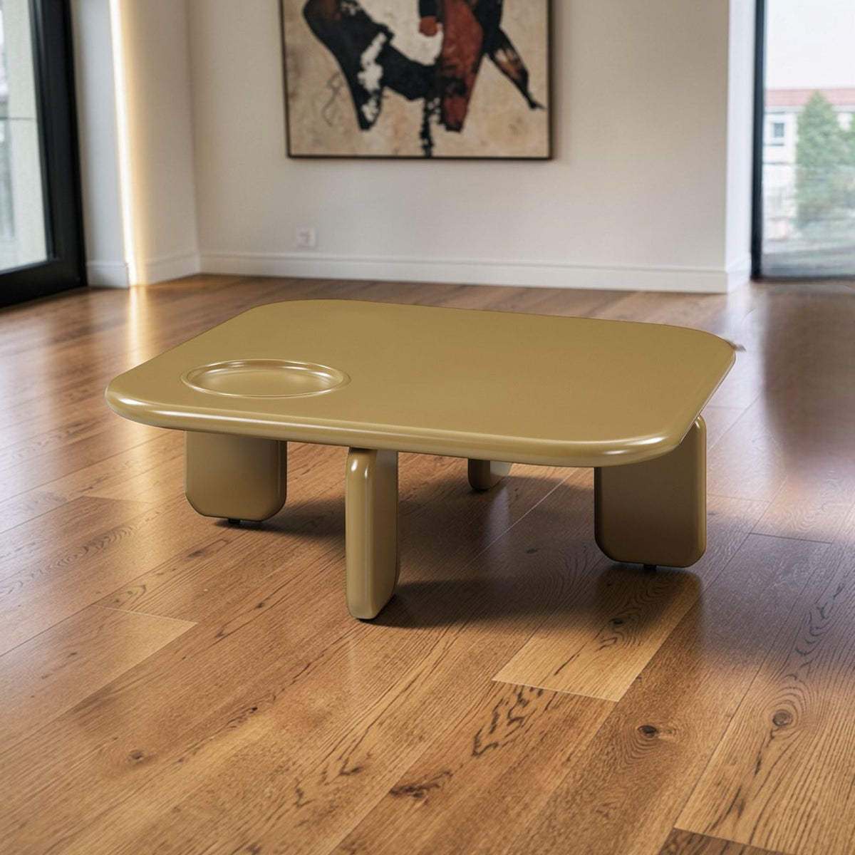 Joane - Coffee Table - Yellow Brown