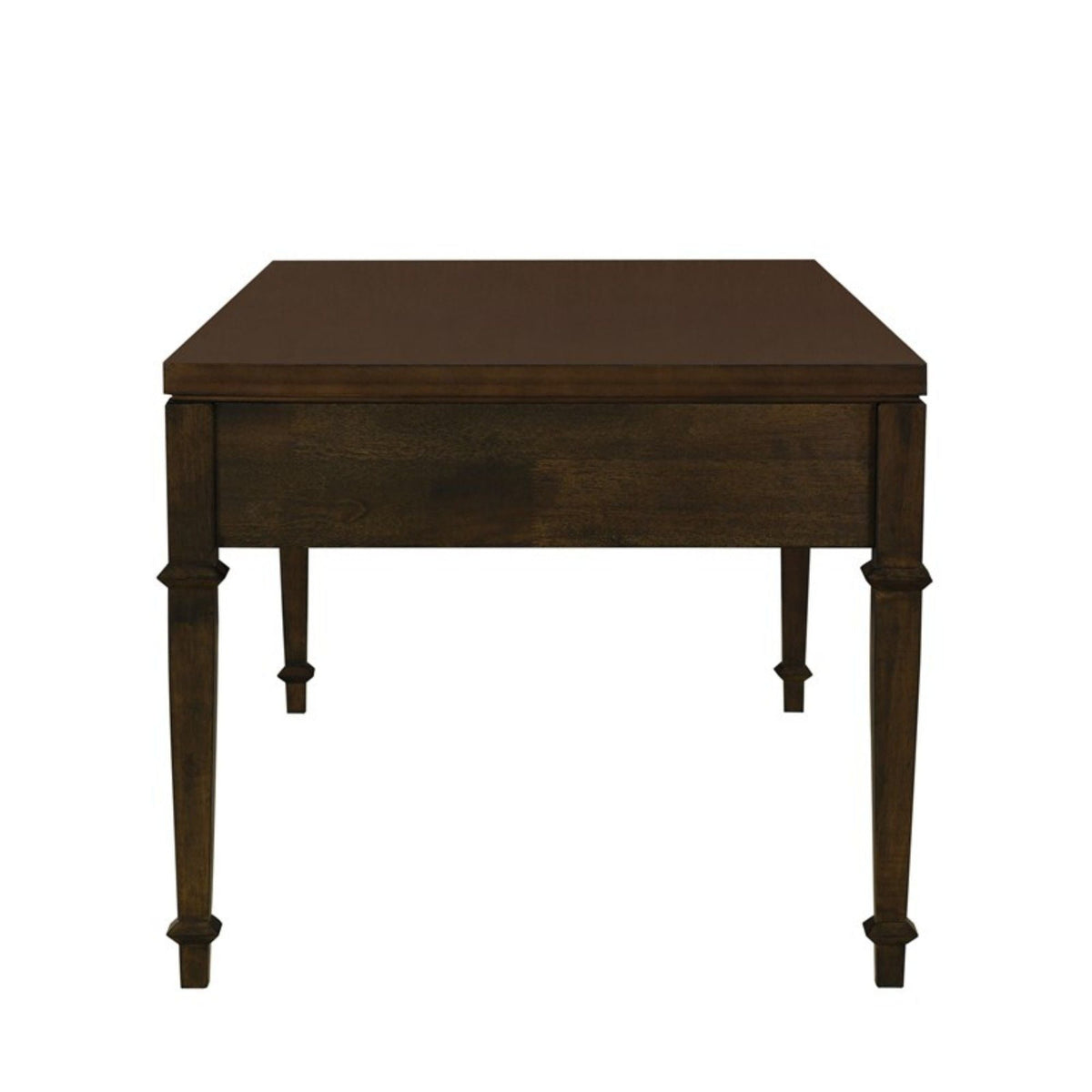 Fluted 2 Drawer Coffee Table - Brown