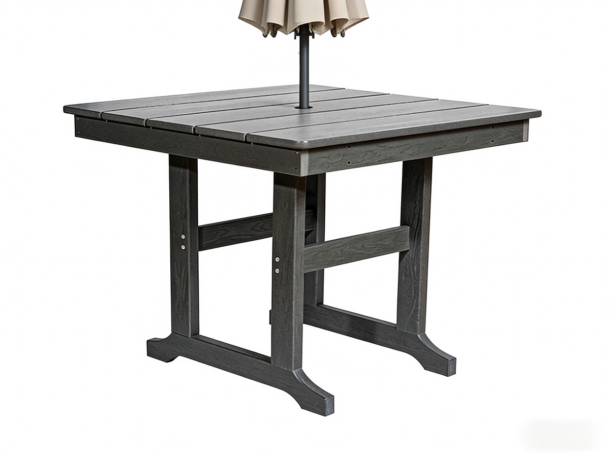 HDPE Outdoor Patio Dining Set with Table and 4 Chairs