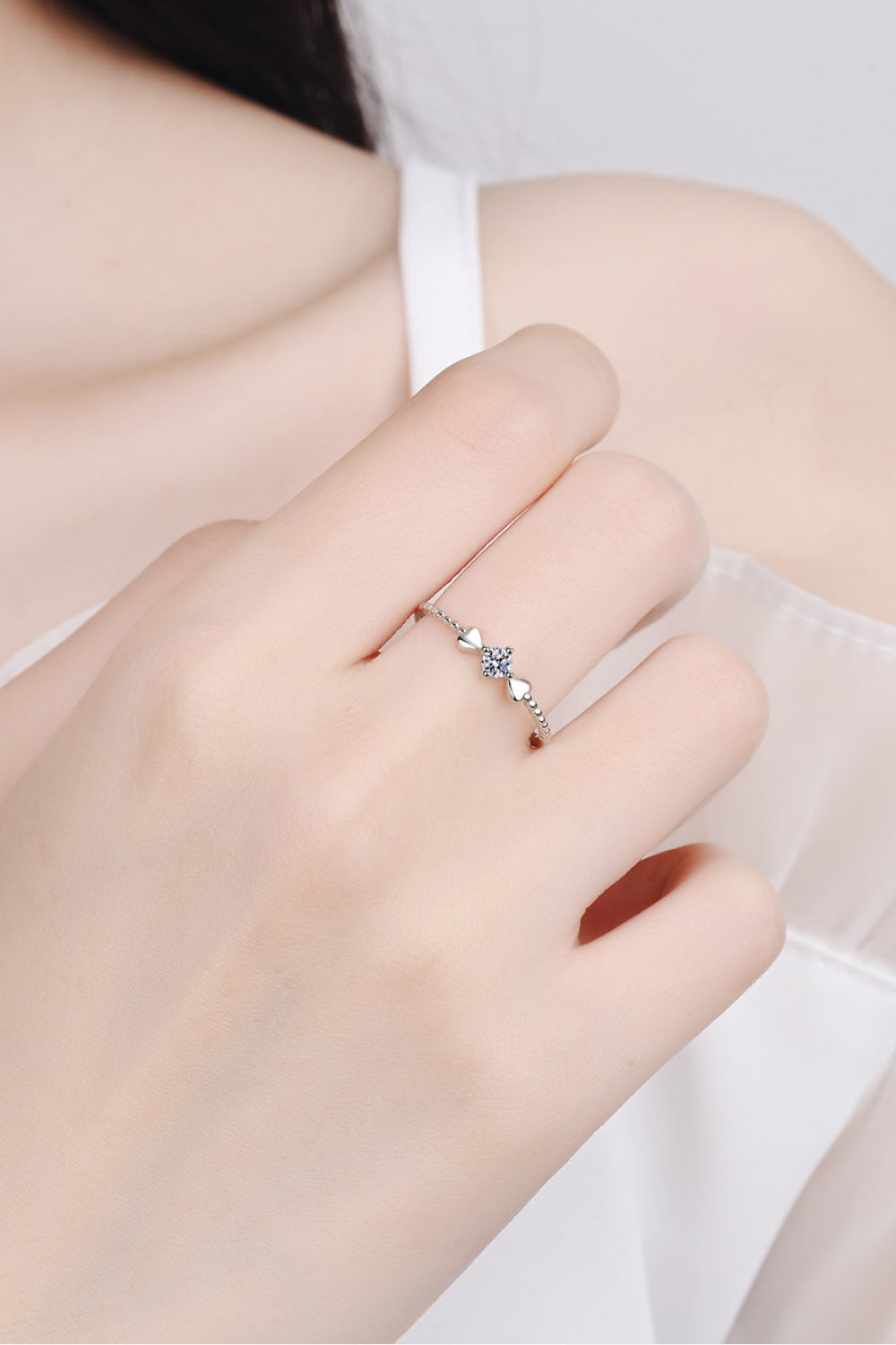 Adored Sparkala™ Heart 925 Sterling Silver Ring