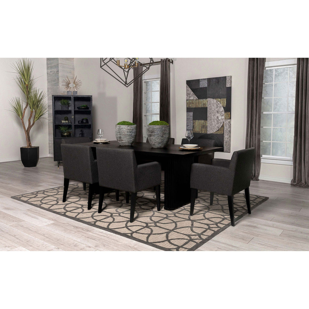 Houston - Rectangular Double Dining Table Top - Black