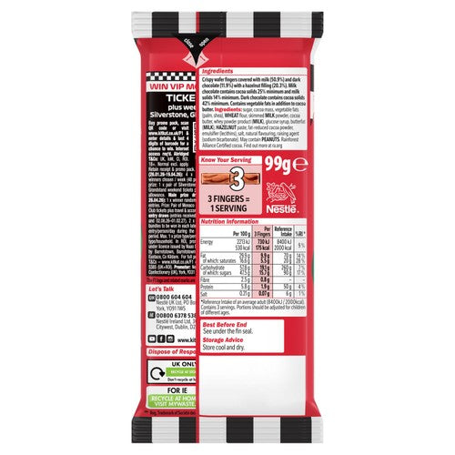 KitKat Hazelnut F1 Series Sharing Blocks 15ct (99g) (Ireland)