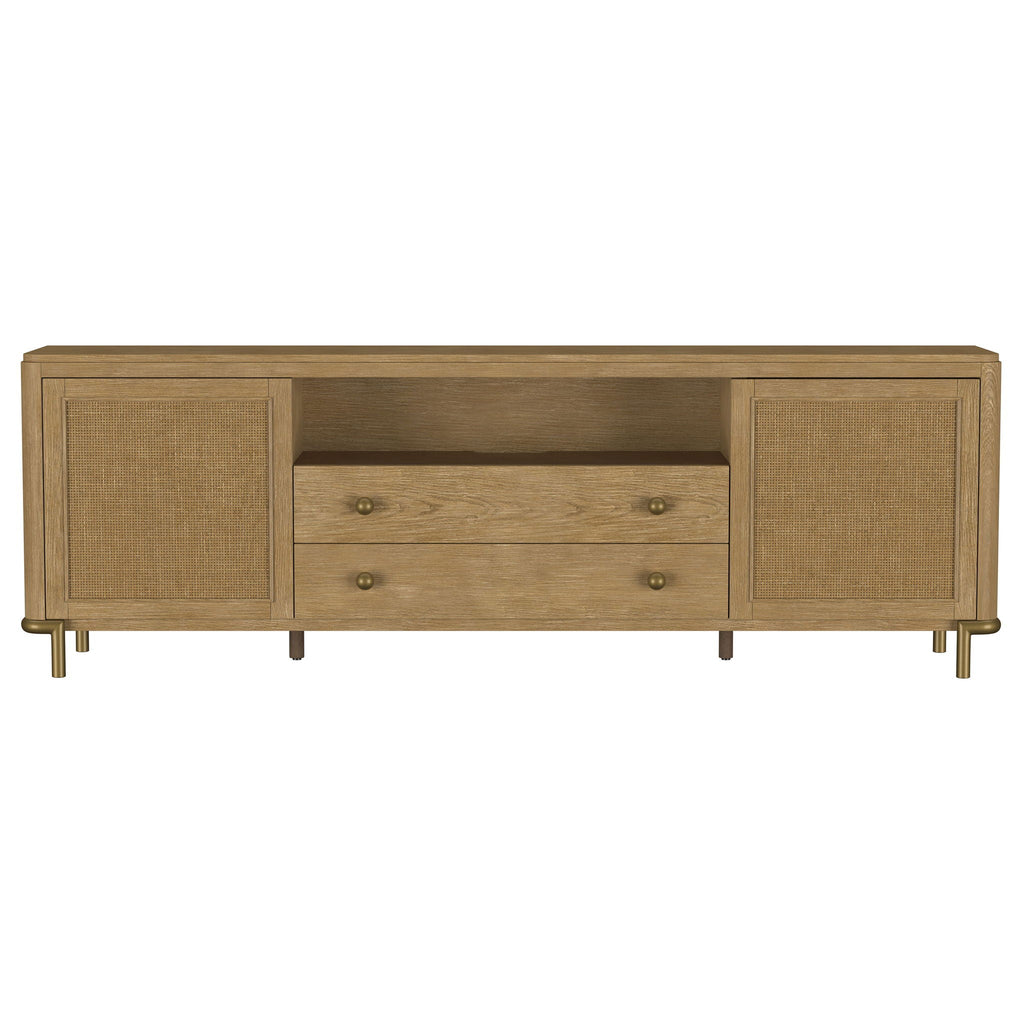 Benson - 2 Door TV Stand With Dual Drawers